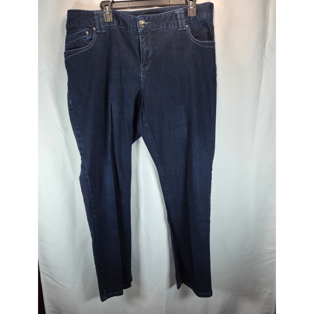 Lane Bryant Jeans Womens Size 20 Average Blue Comfort Straight Leg Denim